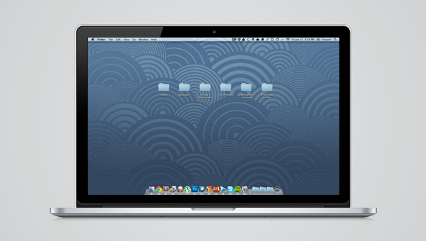 Vectorized Apple Retina MacBook Pro