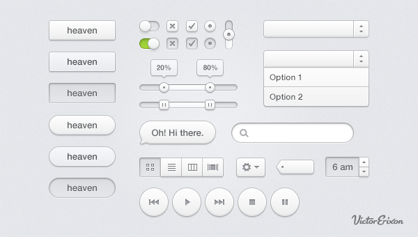 Heavenly Assorted User Interface (UI) Kit