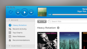 Rdio OS X Music App Mockup