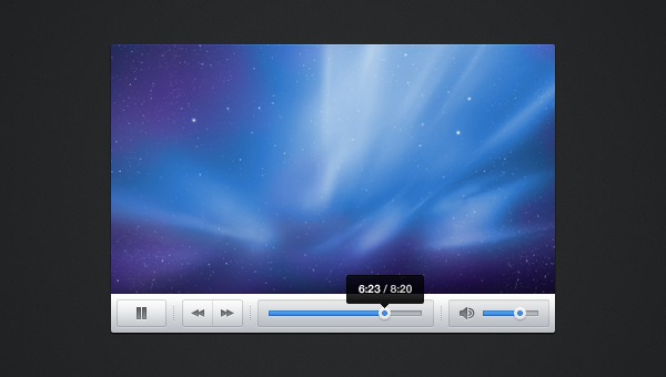 Snappy Light Video Player Skin